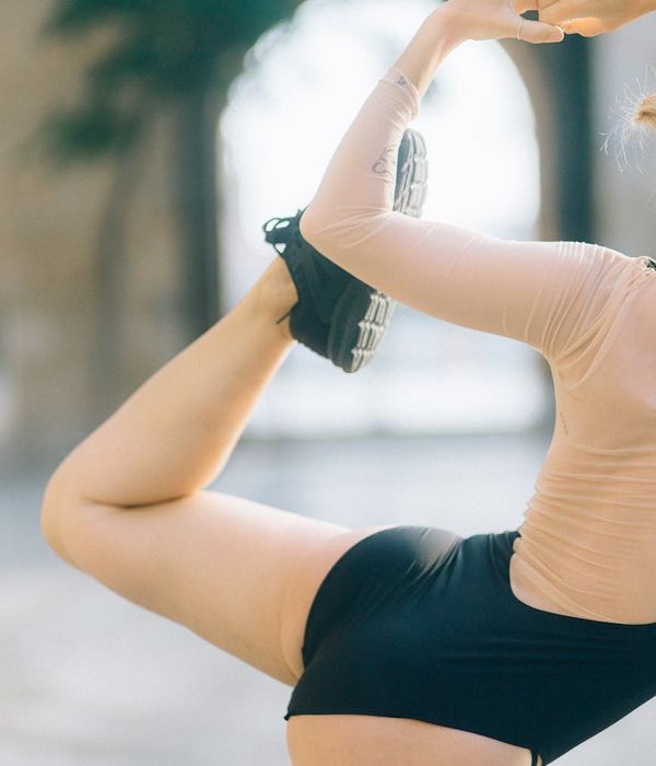 Person practicing slow yoga movements for joint flexibility